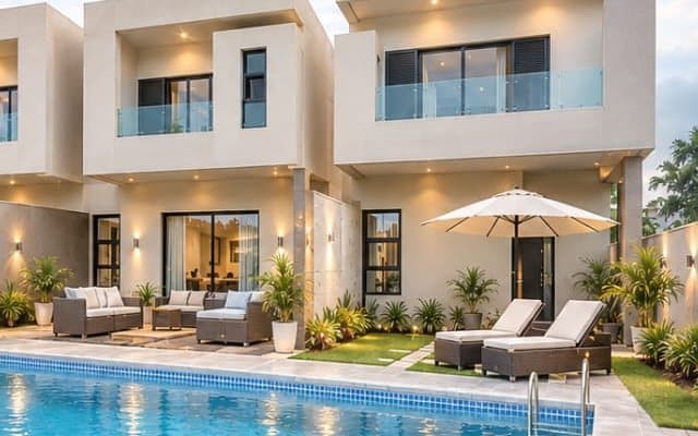 Perspective du projet de duplex avec piscine
